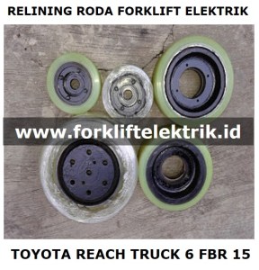 Relining roda forklift elektrik toyota fbr 15